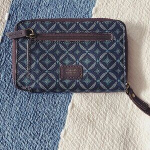 FOSSIL- Vintage "Sydney" Diamond Mozaic Clutch Wallet '16 Edition